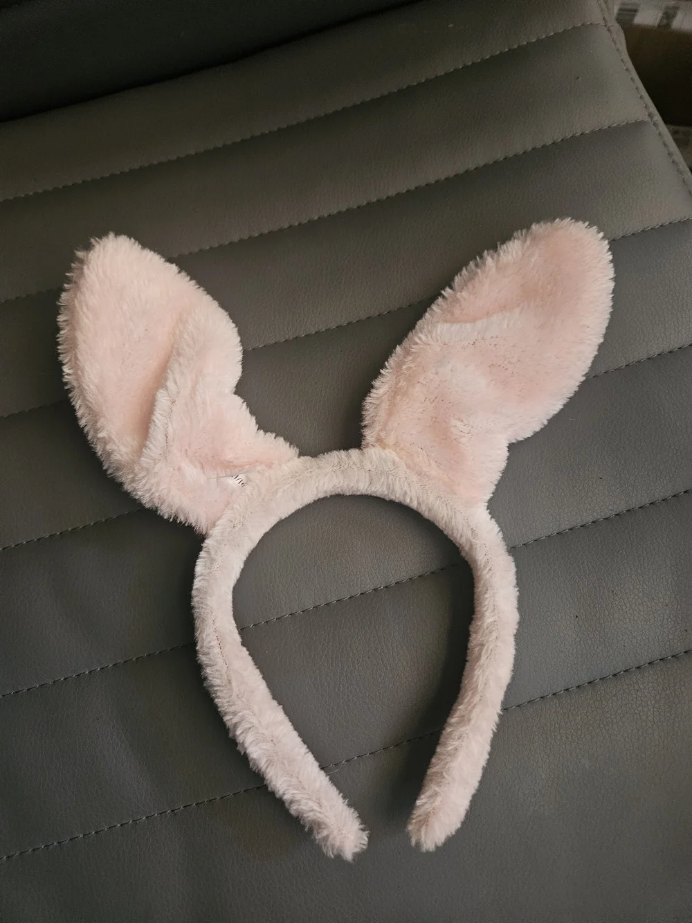 Plush Pink Bunny Ear Headband for Kids